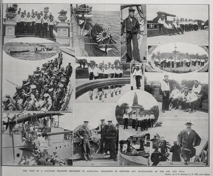 The Visit Of A Japanese Training Squadron To Auckland