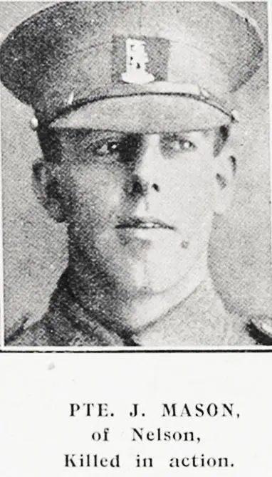 Pte J Mason of Nelson, killed in action | Record | DigitalNZ