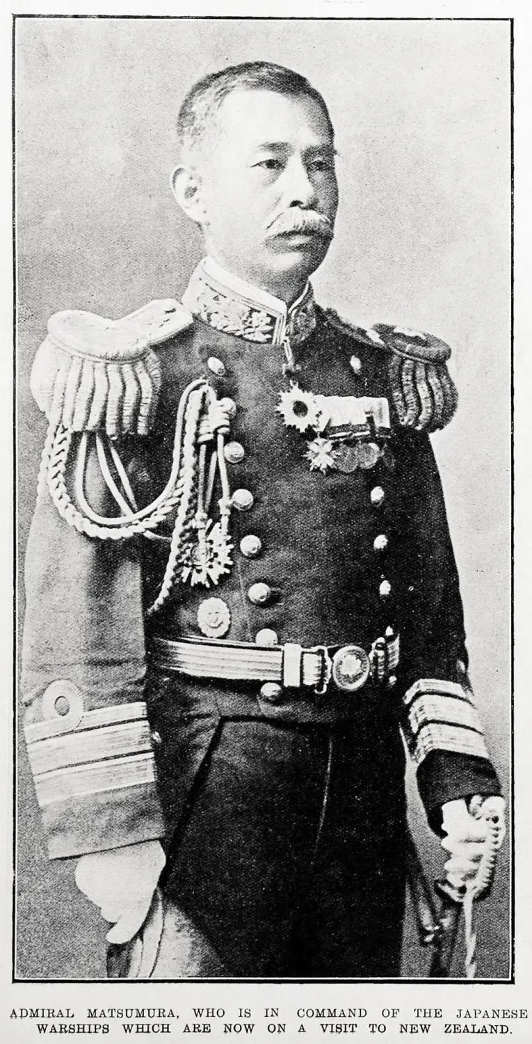 Admiral Matsumura, who is in command of the Japanese warships which are now on a visit to New Zealand