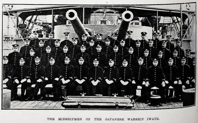 The midshipmen of the Japanese warship Iwate