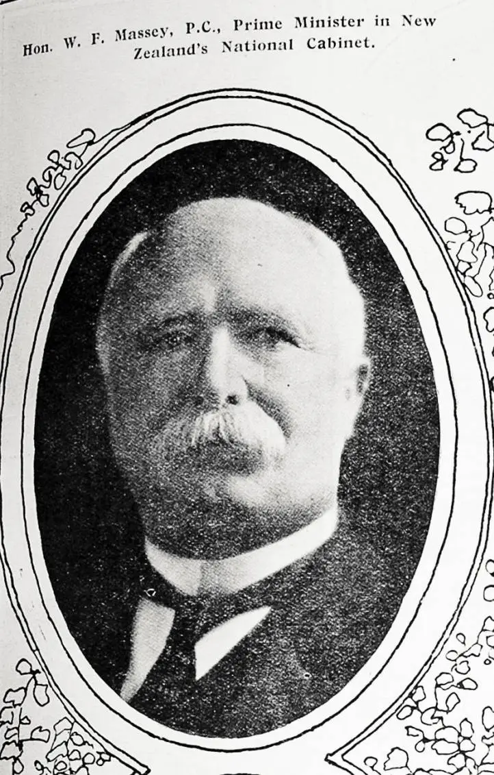 Hon. W. F. Massey, L.C., Prime Minister in New Zealand's National Cabinet