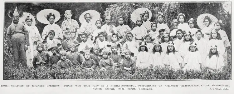 Māori Children In Japanese Operetta