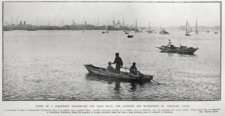 Scene of A Disastrous Earthquake And Tidal Wave