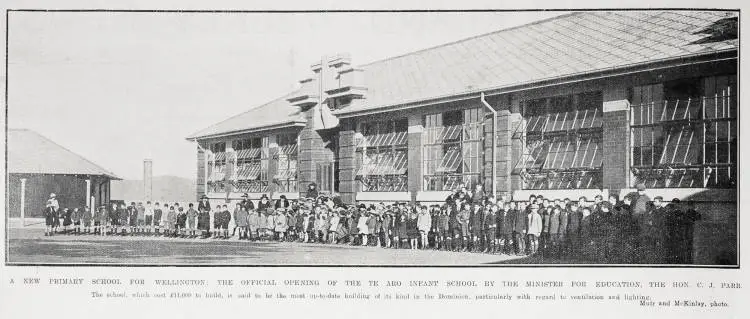 A new primary school for Wellington: the official opening of the Te Aro Infant School