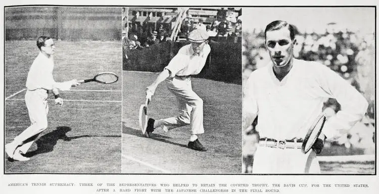 America's tennis supremacy: three of the representatives who helped to retain the Davis Cup