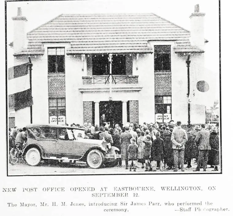 New Post Office At Eastbourne, Wellington, on September 12