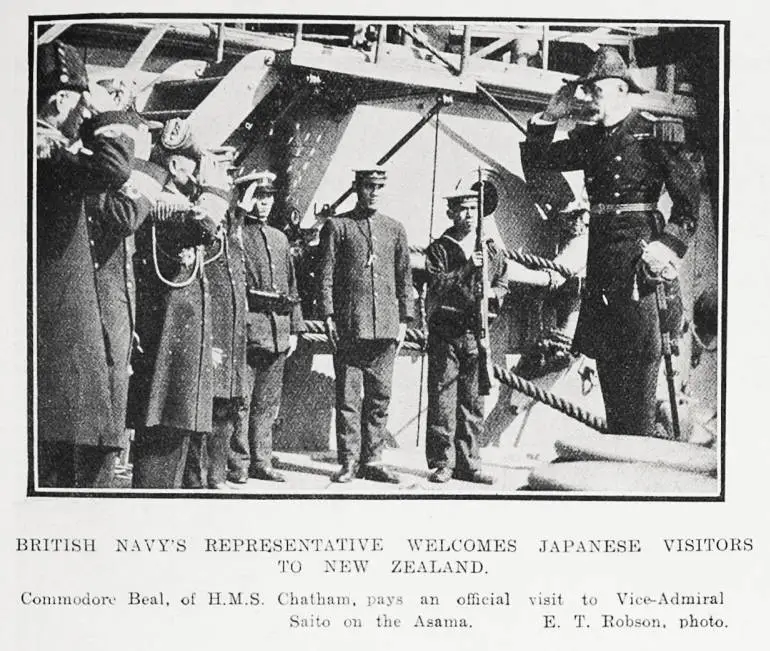 British Navy's representative welcomes Japanese visitors to New Zealand