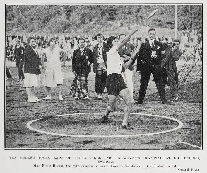 The Modern Young Lady of Japan Takes Part In Women's Olympiad At Gothenburg, Sweden