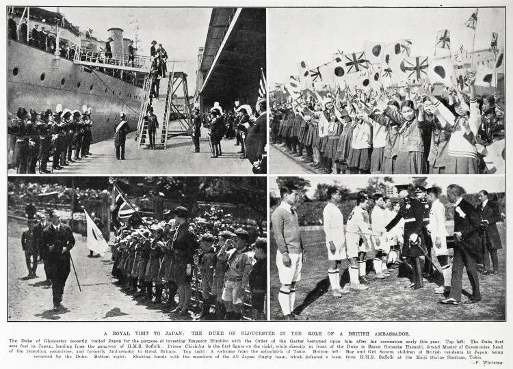A royal visit to Japan: the Duke of Gloucester in the role of a British ambassador