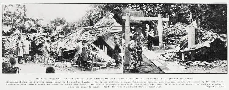 Over A Hundred People Killed And Thousands Rendered Homeless By Terrible Earthquakes In Japan