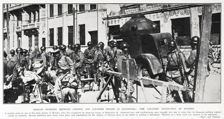 Serious Fighting Between Chinese And Japanese Troops In Manchuria: The Japanese Occupation of Mukden