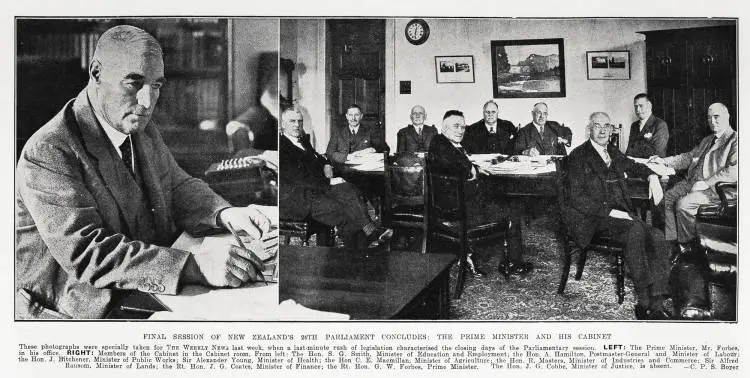 Final session of New Zealand's 24th Parliament concludes: the Prime Minister and his cabinet