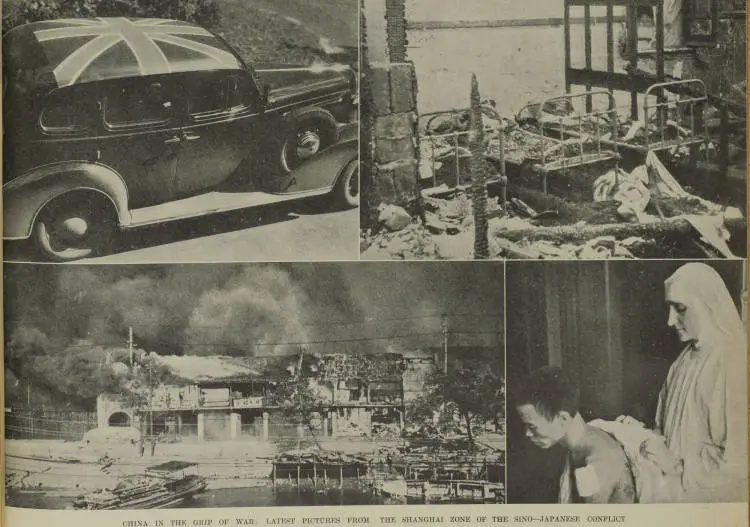 China in the grip of war: latest pictures from the Shanghai zone of the Sino–Japanese conflict