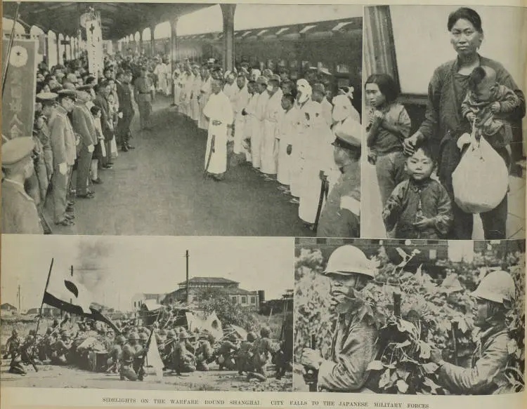 Sidelights on the warfare round Shanghai: city falls to the Japanese military forces