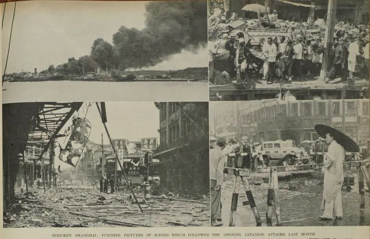 Stricken Shanghai: further pictures of scenes which followed the opening Japanese attacks last month