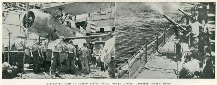 Successful raid by United States naval forces against Japanese Pacific bases in the Gilbert and Marshall islands