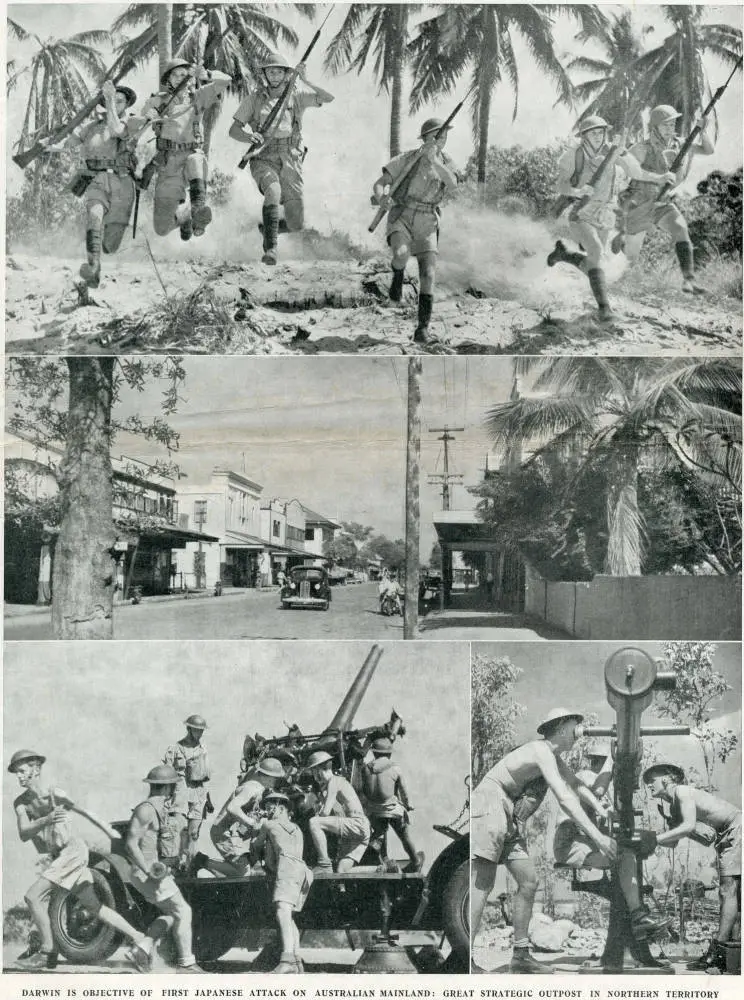 Darwin is objective of first Japanese attack on Australian mainland: great strategic outpost in Northern Territory