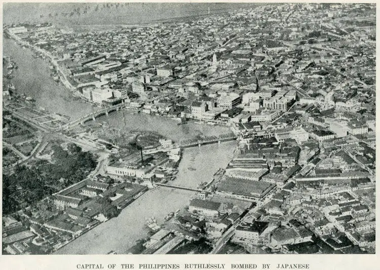 Capital of the Philippines ruthlessly bombed by Japanese