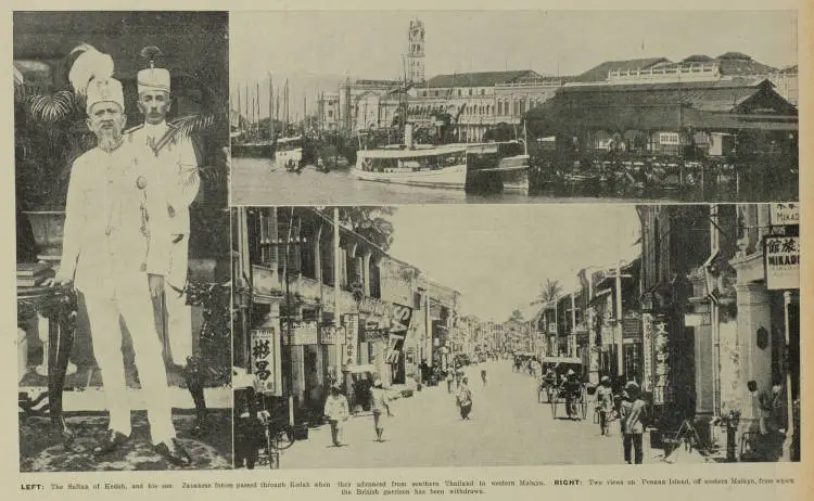 Japanese drives against Allied positions in the Far East: Withdrawal of British Forces from Penang