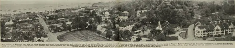 Panorama of Singapore city