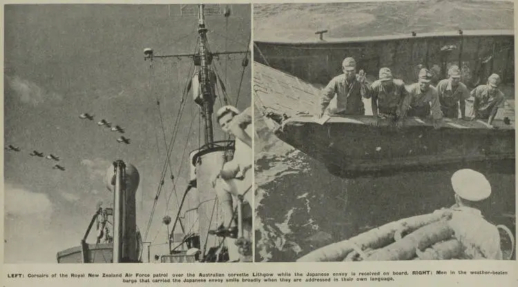 The Japanese surrender in Bougainville