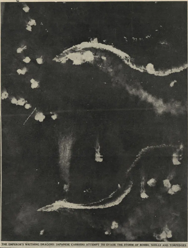 The Emperor's writhing dragons: Japanese carriers attempt to evade the storm of bombs, shells and torpedoes