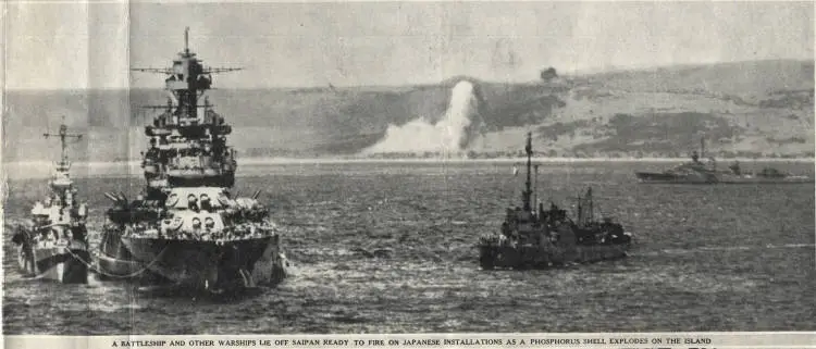 The battle for Saipan island