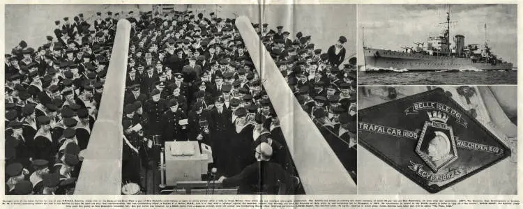 H.M.N.Z.S. Achilles is recommissioned after being refitted and modernised