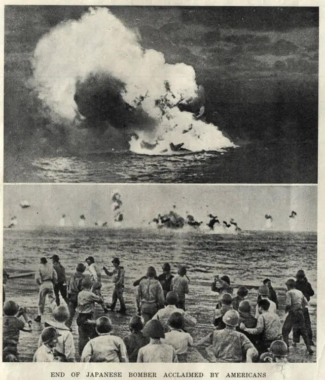 End of Japanese bombers acclaimed by Americans