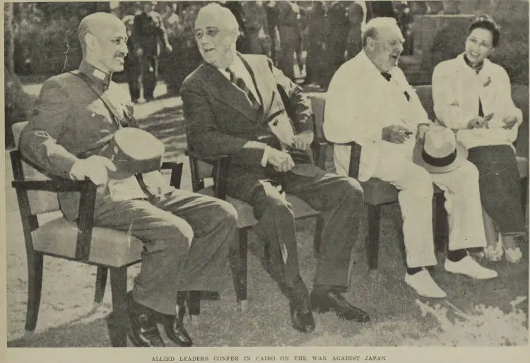 Allied leaders confer in Cairo on the war against Japan