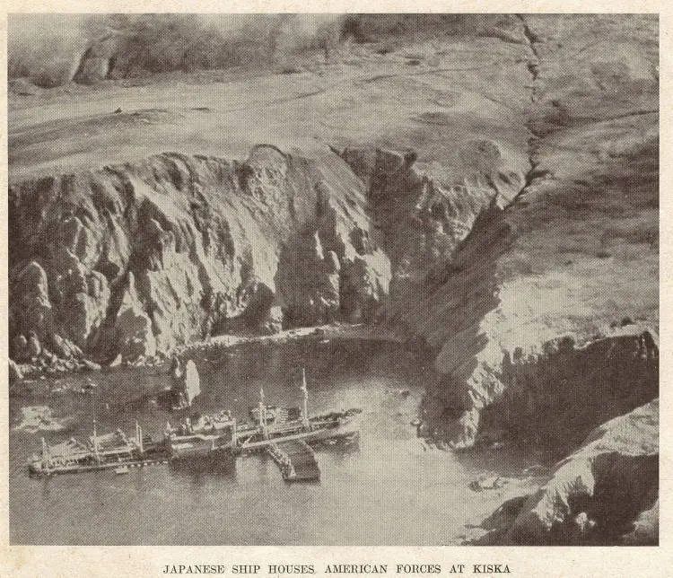 Japanese ship houses American forces at Kiska