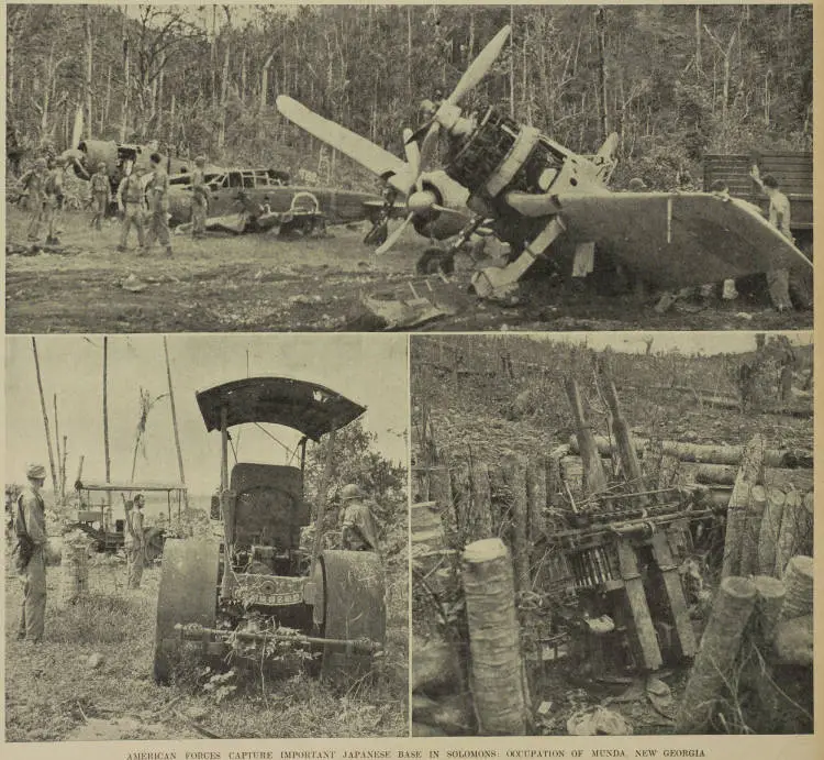 American forces capture important Japanese base in Solomons: occupation of Munda, New Georgia