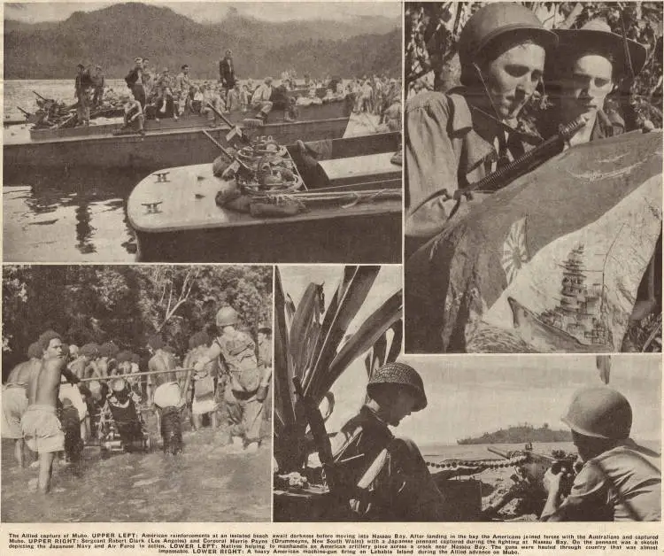 Heavy fighting against Japanese in New Guinea: Allies capture Mubo in drive on Lae and Salamaua