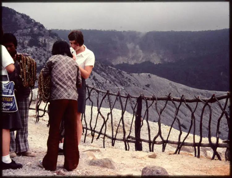 On top of Tangkuban Perahu, Indonesia, 1976