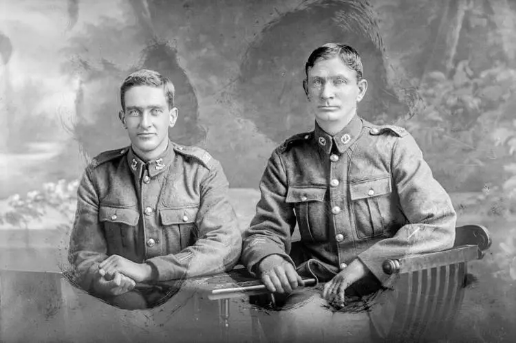 Two men, including William Francis Keane, 1918