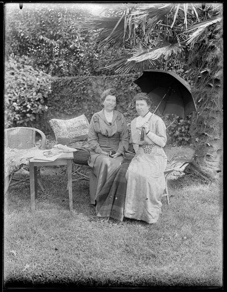 Unidentified women at Blizzard House