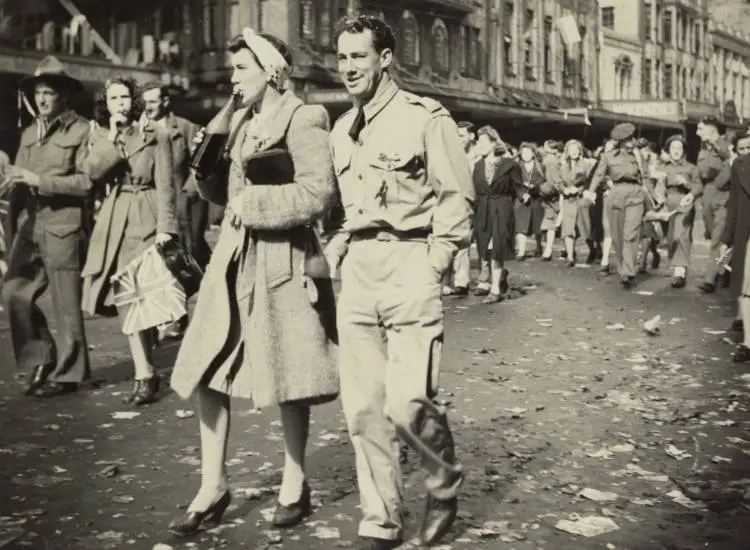 Victory celebrations, Auckland, 1945