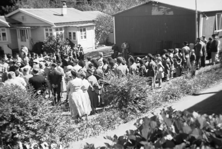 Opening of scout and guide den, Glen Eden. Record DigitalNZ