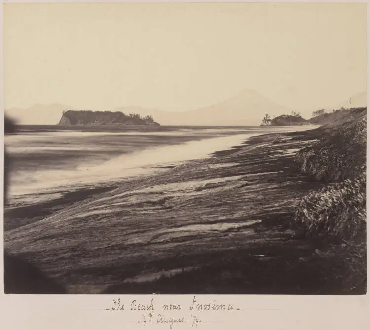 The beach at Enoshima, Japan