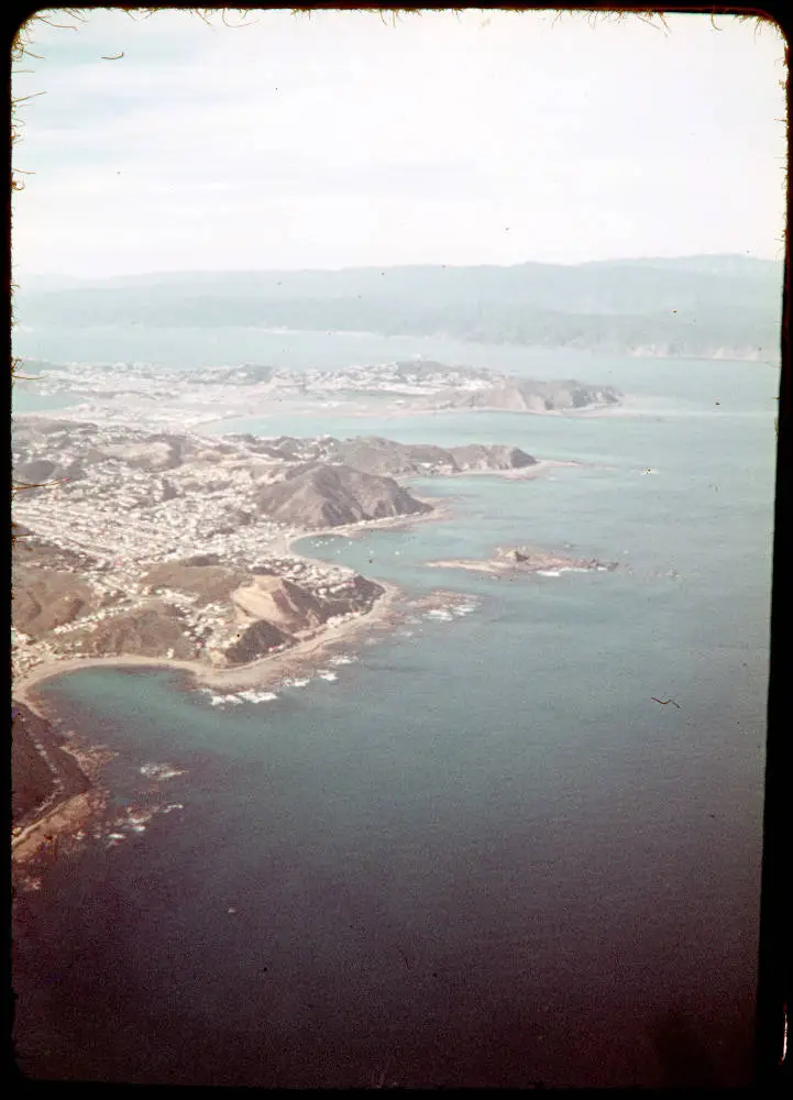 Ōwhiro Bay, Island Bay and Lyall Bay, Wellington, 1970 | Record | DigitalNZ