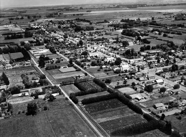 Aerial view of Greytown | Record | DigitalNZ