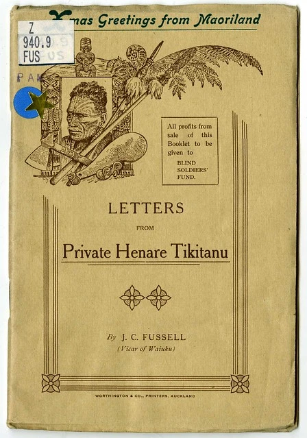 Letters from Private Henare Tikitanu - Cover | Record | DigitalNZ