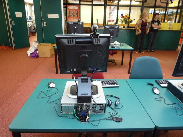 Dunedin City Library PC backview