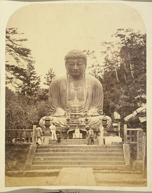 Bronze statue of Buddha at Daibouts, Japan