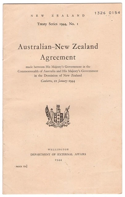 Australian-New Zealand Agreement, 1944