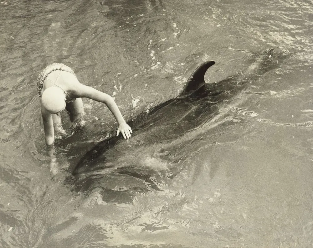 Jill Baker and Dolphin [Opo]