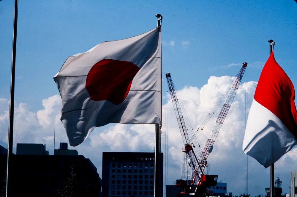 Japan Series: Flags and Cranes