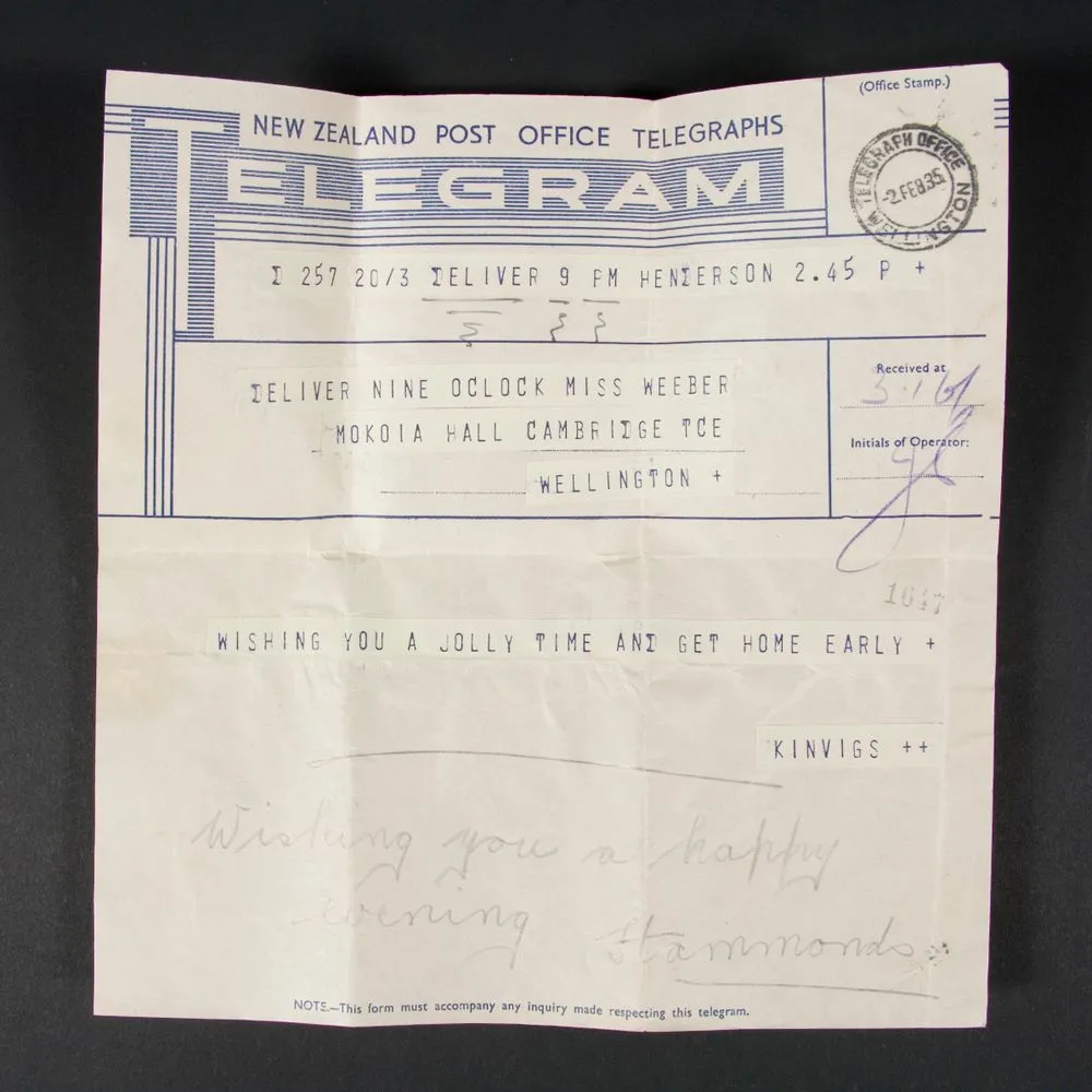 Telegram in envelope