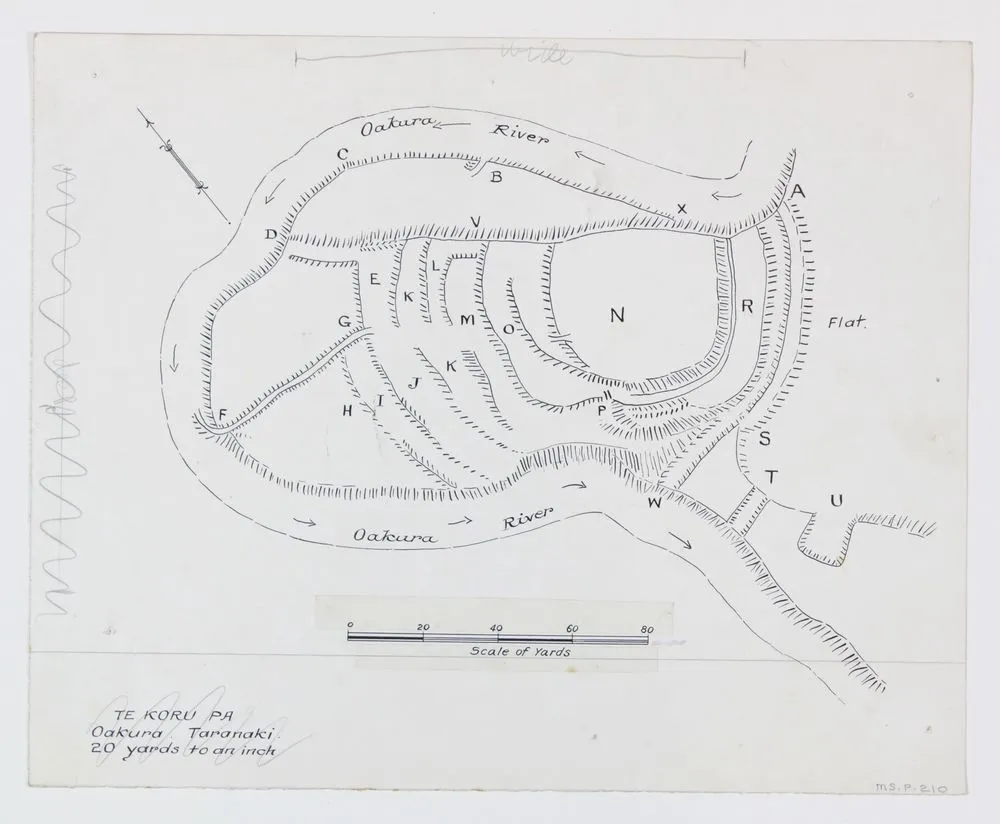 Te Koru Pa, Oakura, Taranaki Record DigitalNZ