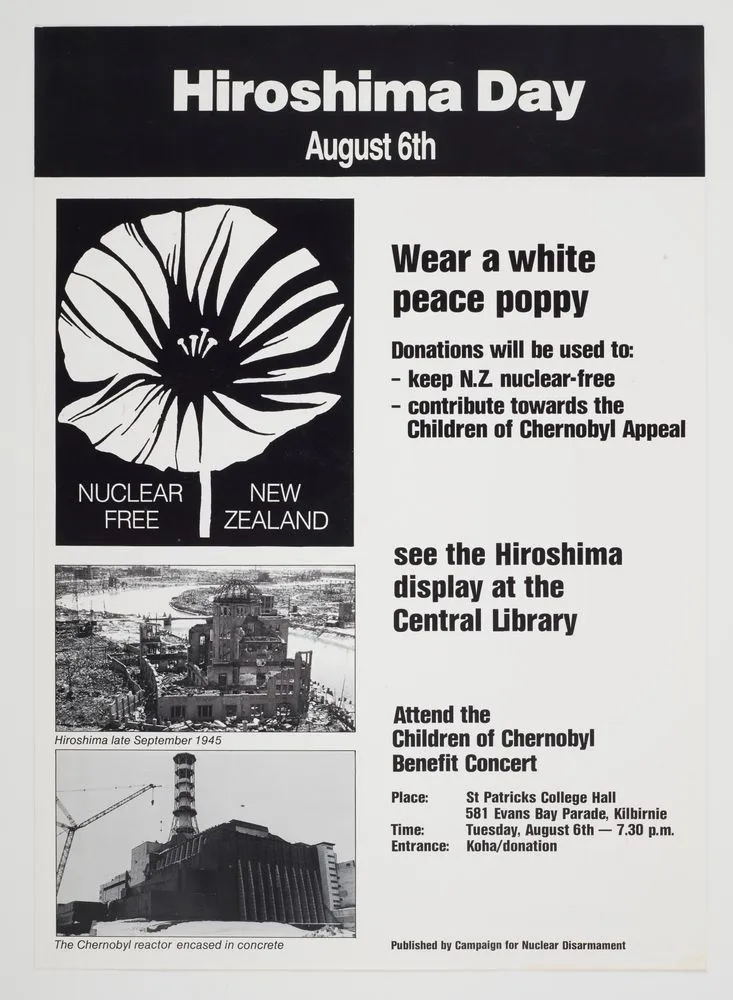 Poster, 'Hiroshima Day' Record DigitalNZ